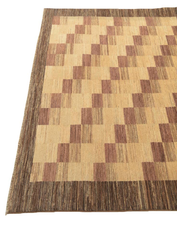 Detail image of  5' 6 x 7' 7  Hand Knotted Modern Ziegler Oriental Rug