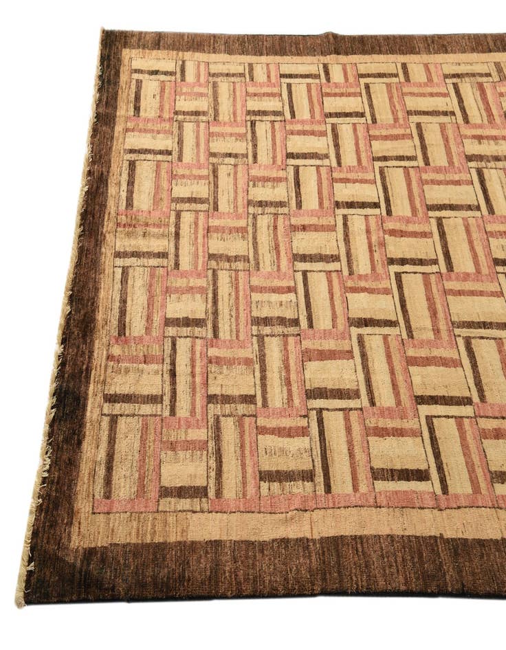 Detail image of  5' 6 x 7' 6  Hand Knotted Modern Ziegler Rug