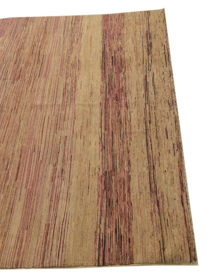 Detail image of  4' 10 x 6' 5  Hand Knotted Modern Ziegler Wool Rug