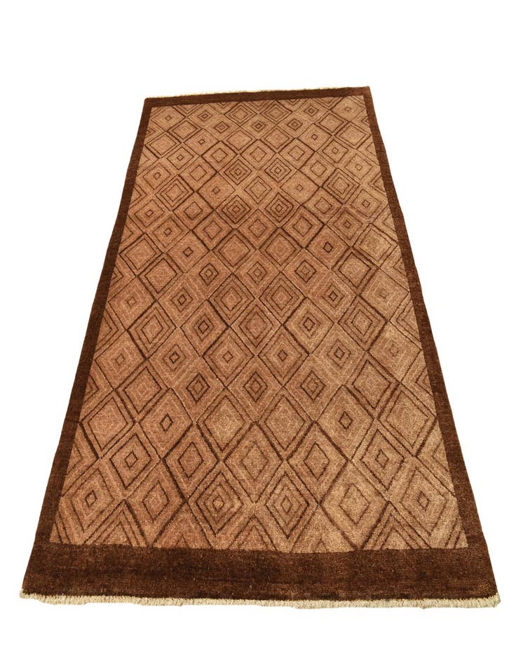 Detail image of  4' 7 x 6' 4  Hand Knotted Modern Ziegler Wool Rug