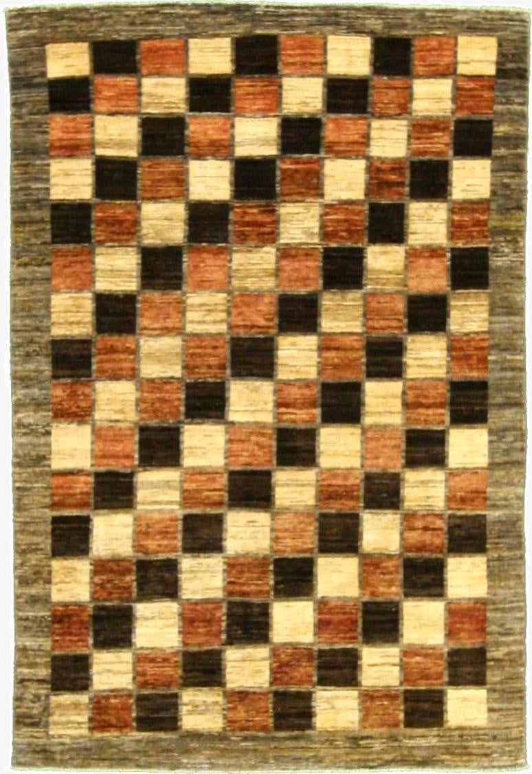  4' 7 x 6' 8  Hand Knotted Modern Ziegler Oriental Rug