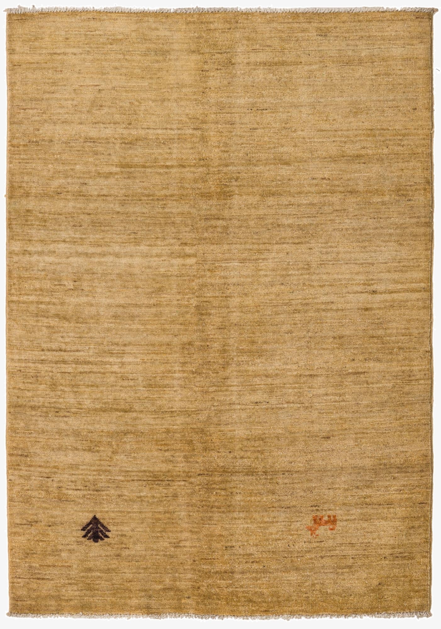  3' 5 x 4' 10  Hand Knotted Modern Ziegler Rug