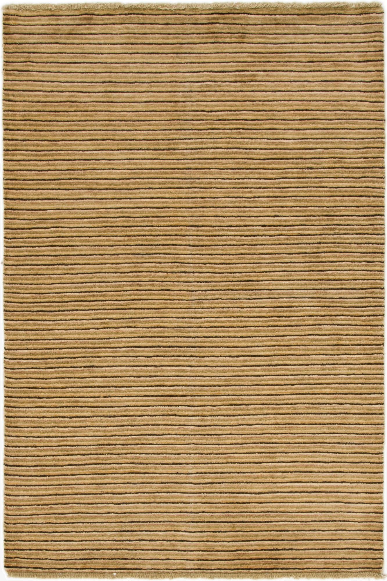  4' 1 x 6' 1  Hand Knotted Modern Ziegler Wool Rug