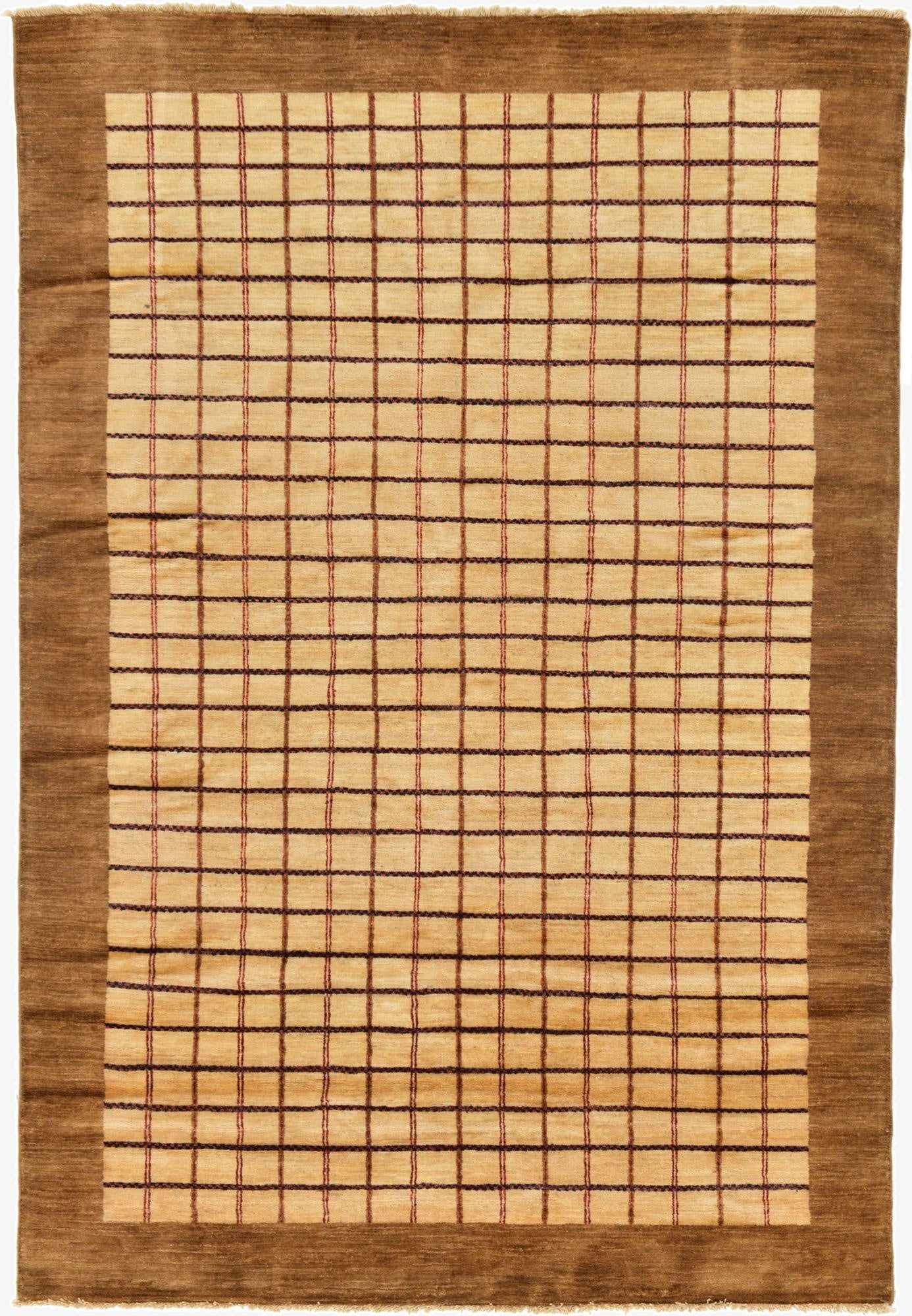  5' 7 x 8' 2  Hand Knotted Modern Ziegler Oriental Rug