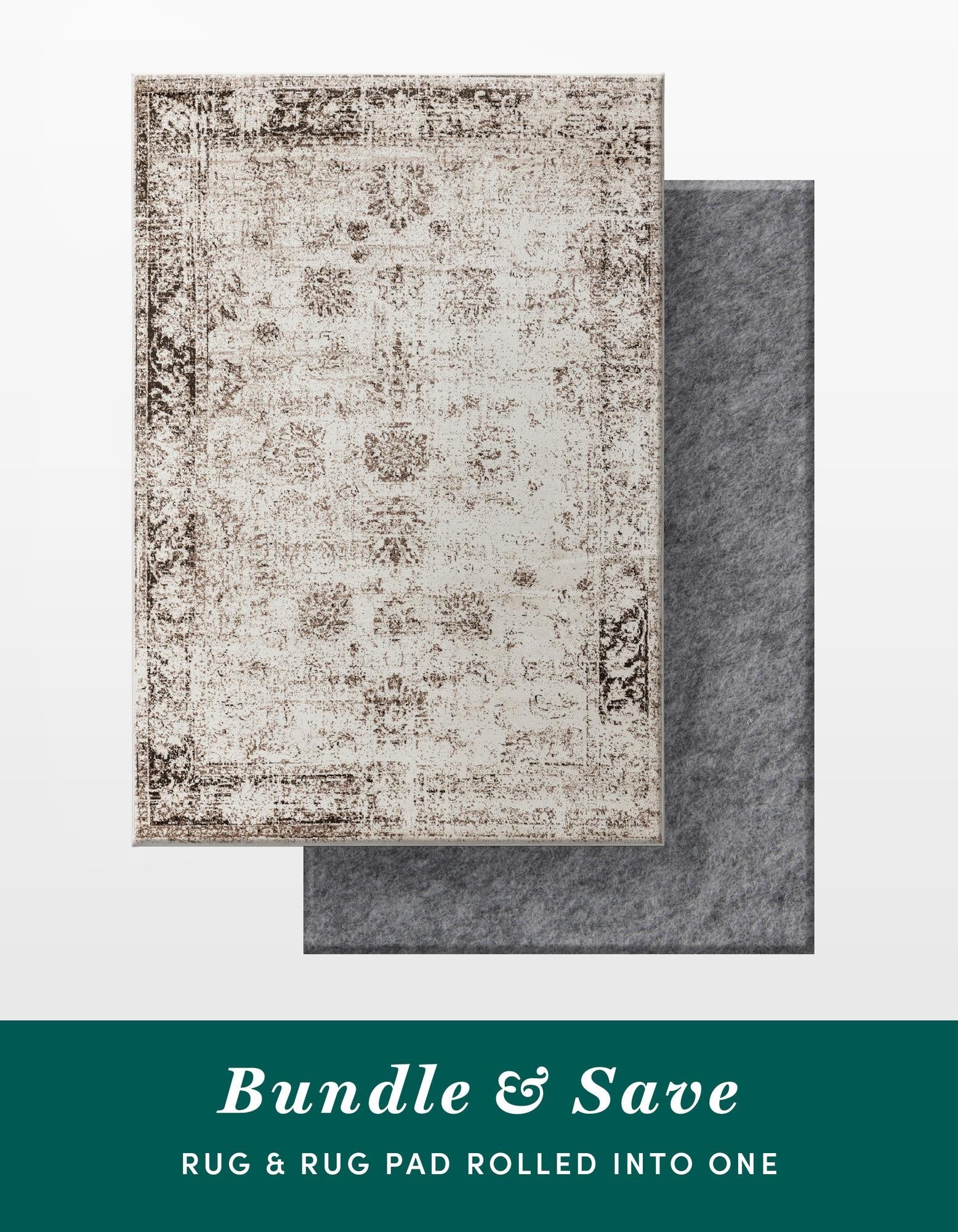  7' 10 x 10' Monte Carlo Rug With Pad Bundle