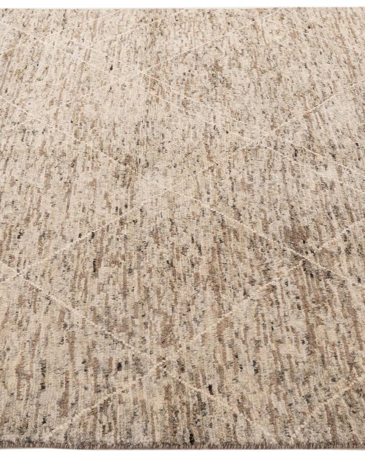 Detail image of  5' 6 x 7' 9  Hand Knotted Moroccan Wool Rug