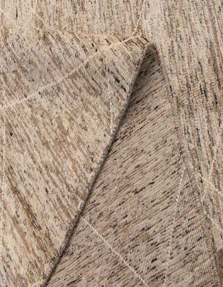 Detail image of  5' 6 x 7' 9  Hand Knotted Moroccan Wool Rug