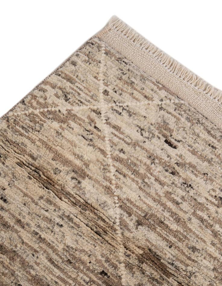 Detail image of  5' 6 x 7' 9  Hand Knotted Moroccan Wool Rug