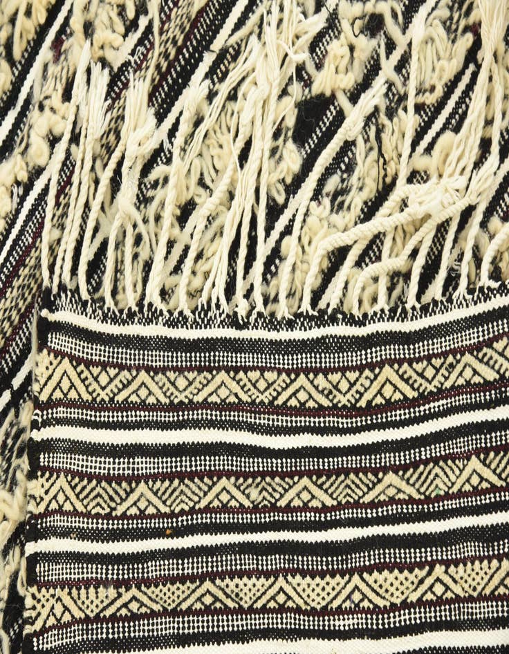 Detail image of  3' 3 x 6'  Hand Knotted Moroccan Wool Rug