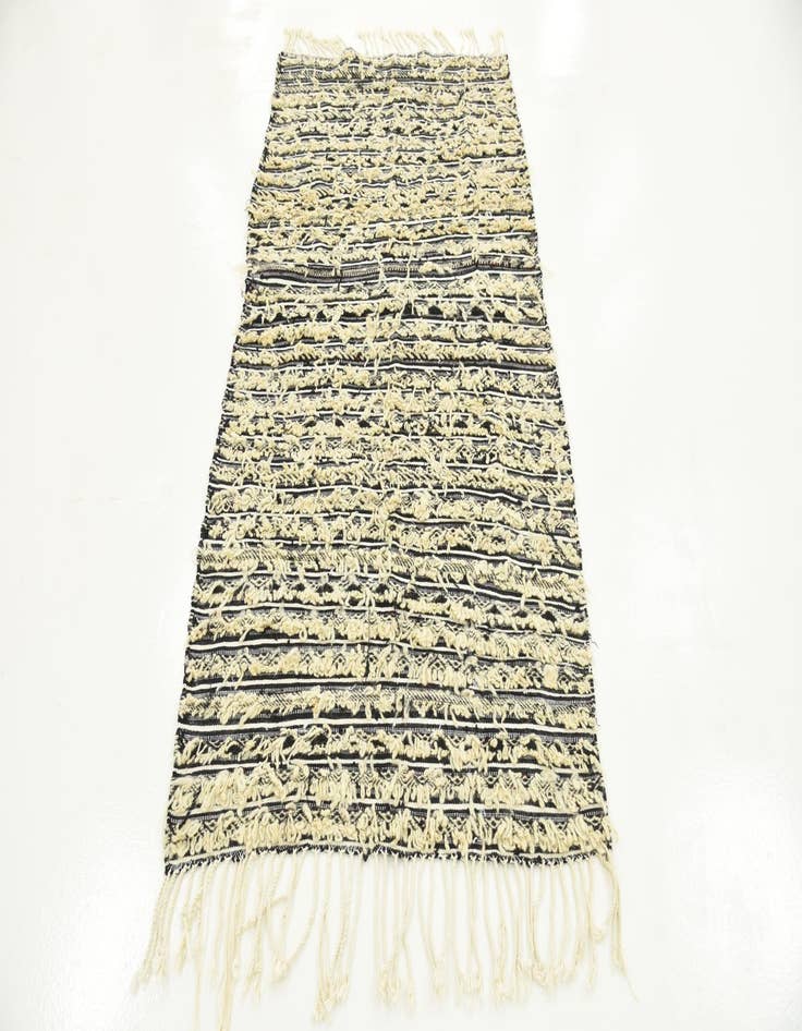 Detail image of  3' 3 x 6'  Hand Knotted Moroccan Wool Rug