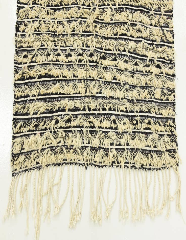 Detail image of  3' 3 x 6'  Hand Knotted Moroccan Wool Rug