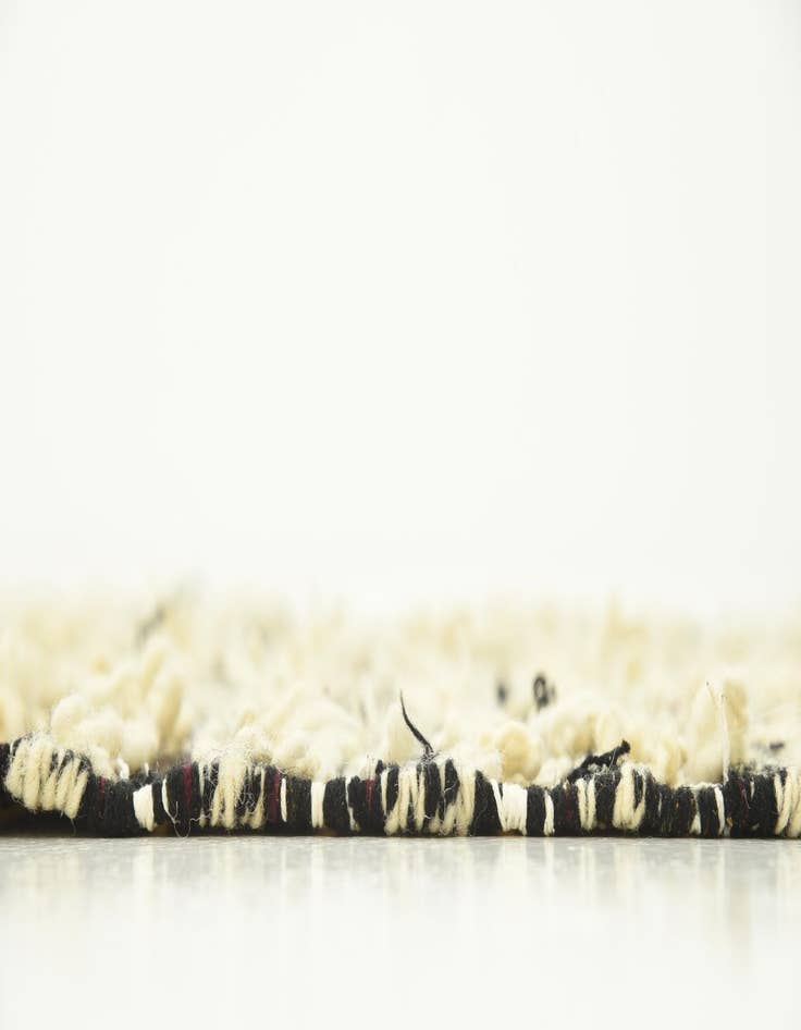 Detail image of  3' 3 x 6'  Hand Knotted Moroccan Wool Rug