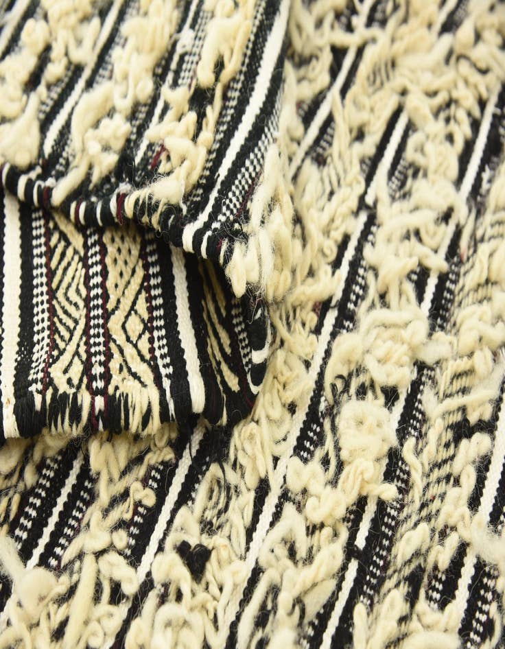 Detail image of  3' 3 x 6'  Hand Knotted Moroccan Wool Rug