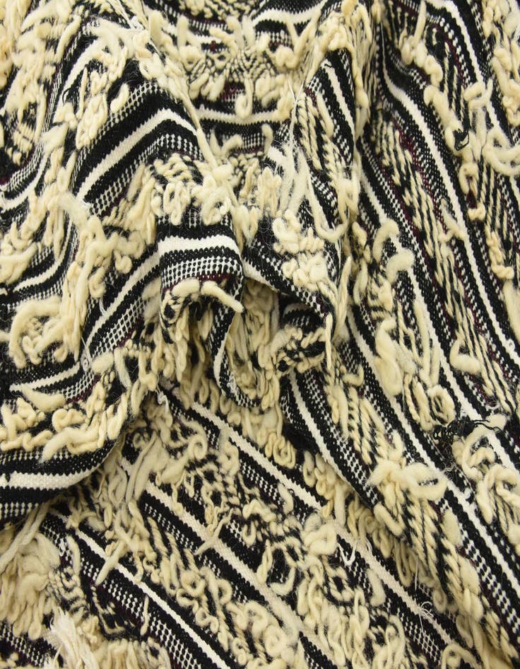 Detail image of  3' 3 x 6'  Hand Knotted Moroccan Wool Rug