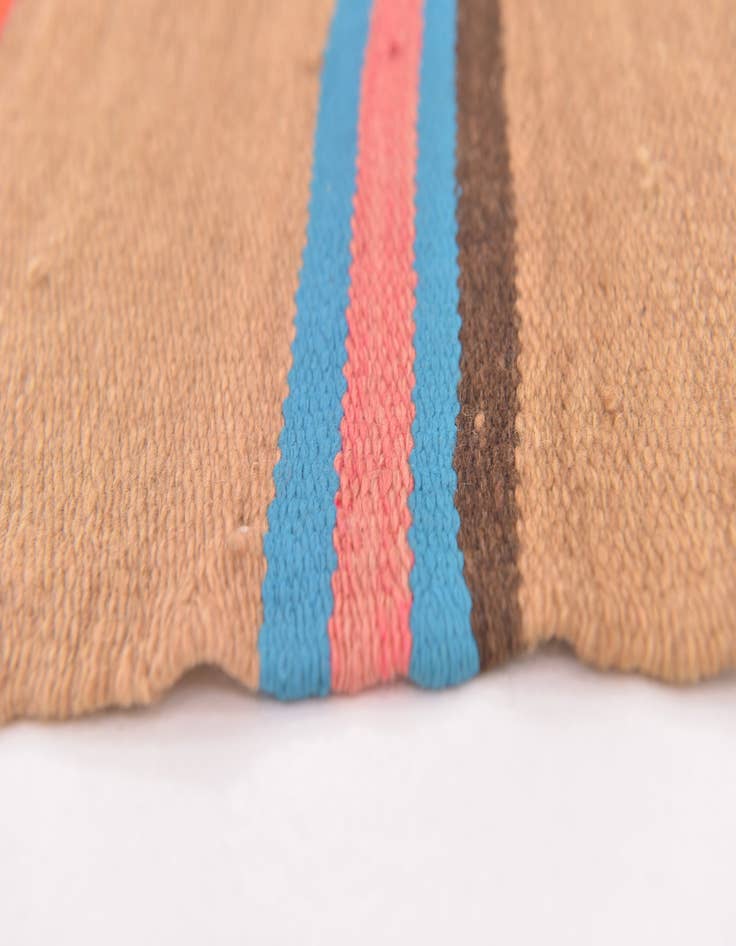 Detail image of  5' 10 x 9' 7  Hand Knotted Moroccan Wool Rug