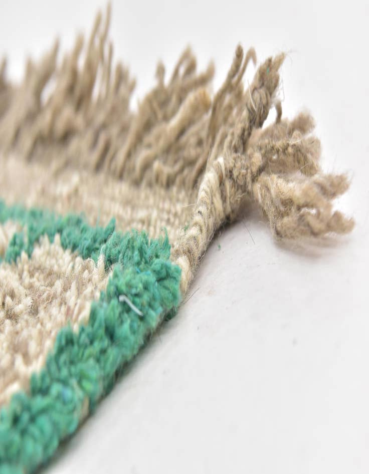 Detail image of  3' 6 x 5'  Hand Knotted Moroccan Wool Rug