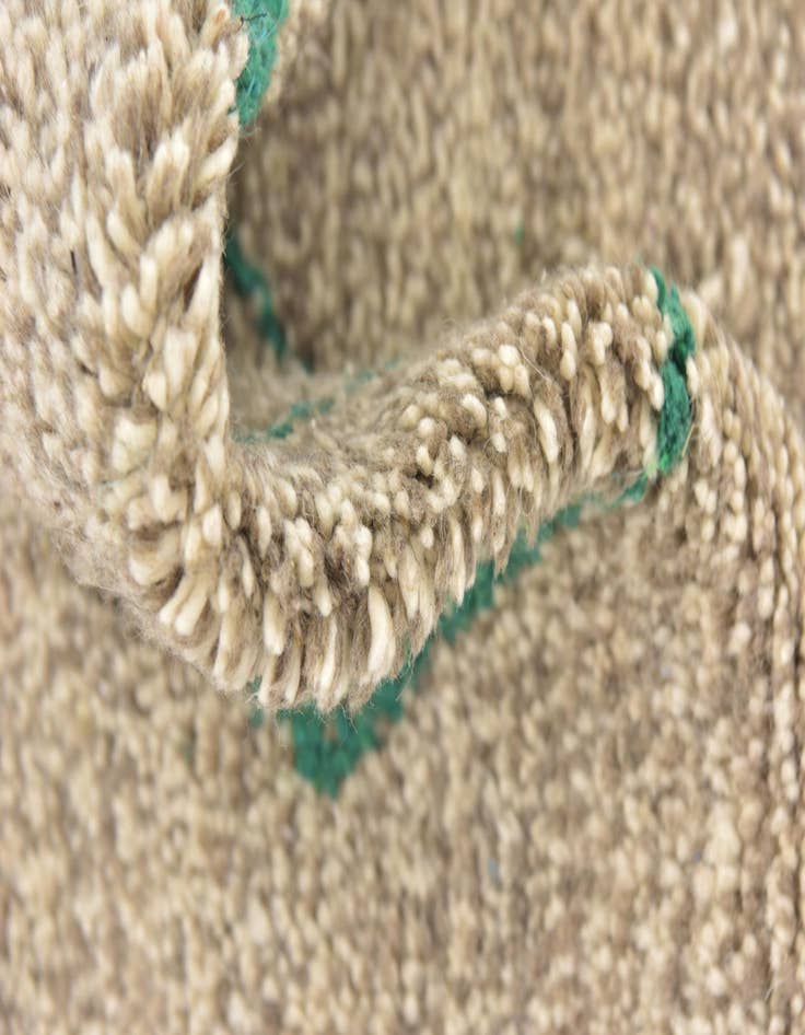 Detail image of  3' 6 x 5'  Hand Knotted Moroccan Wool Rug