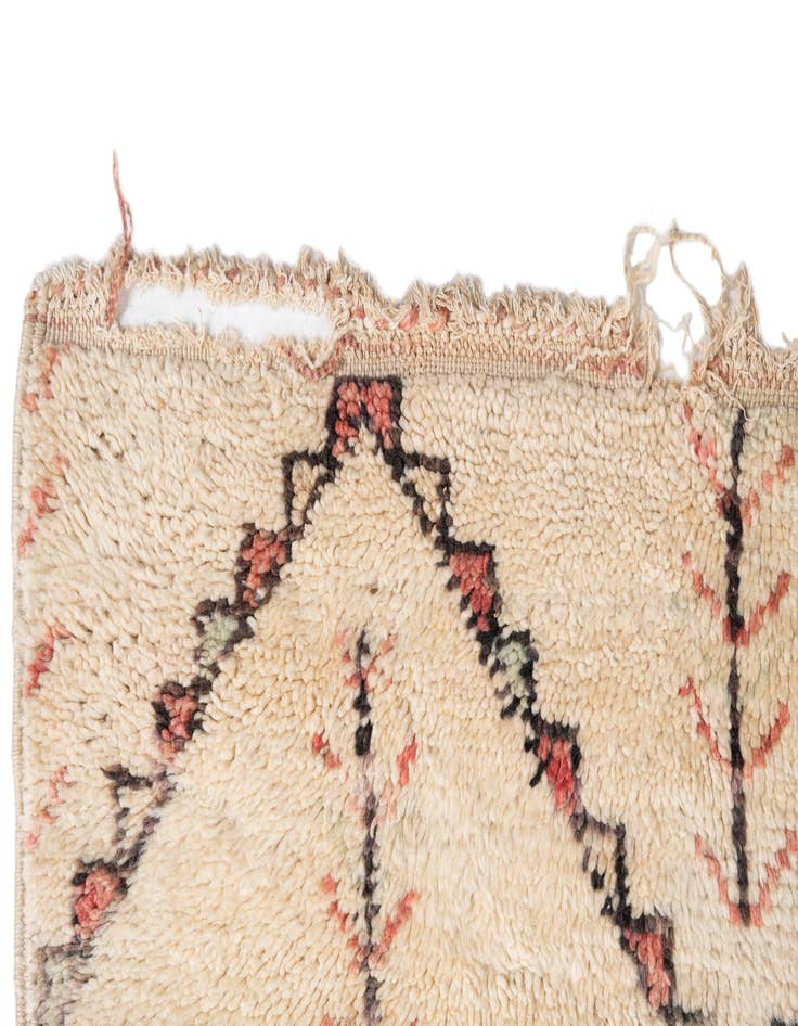 Detail image of  6' 8 x 9' 10  Hand Knotted Moroccan Wool Rug