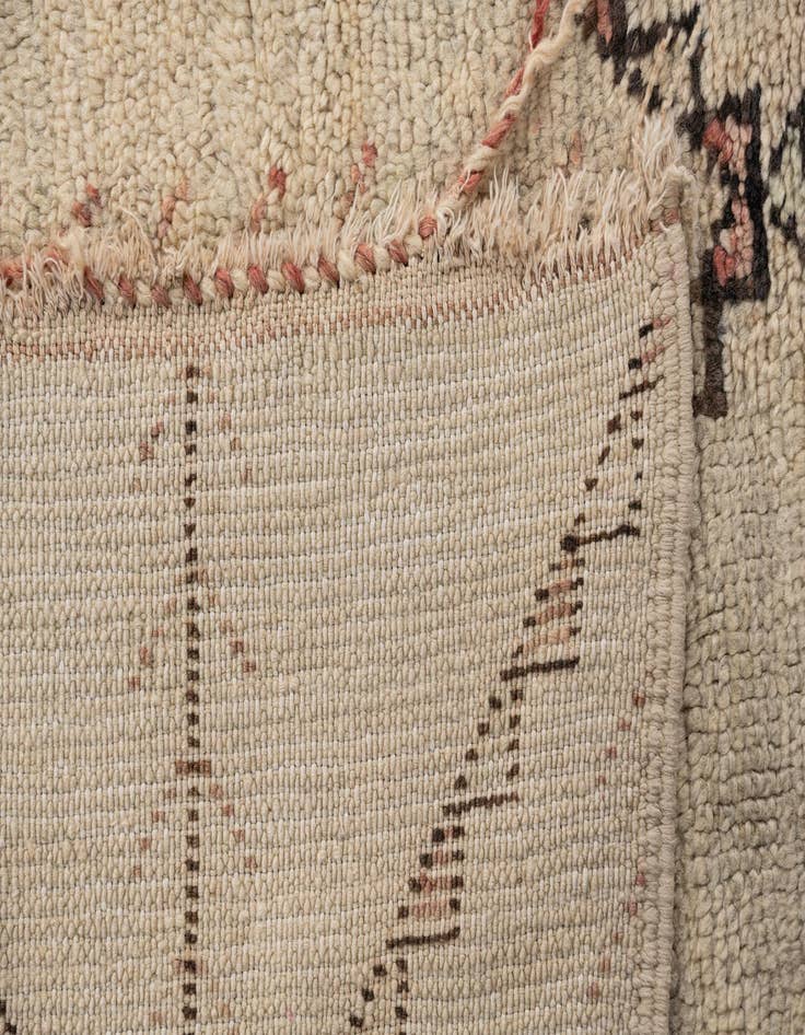 Detail image of  6' 8 x 9' 10  Hand Knotted Moroccan Wool Rug