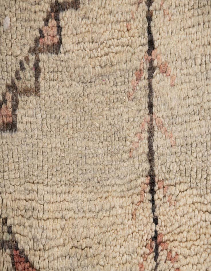 Detail image of  6' 8 x 9' 10  Hand Knotted Moroccan Wool Rug