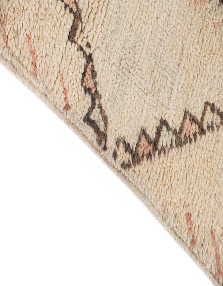 Detail image of  6' 8 x 9' 10  Hand Knotted Moroccan Wool Rug