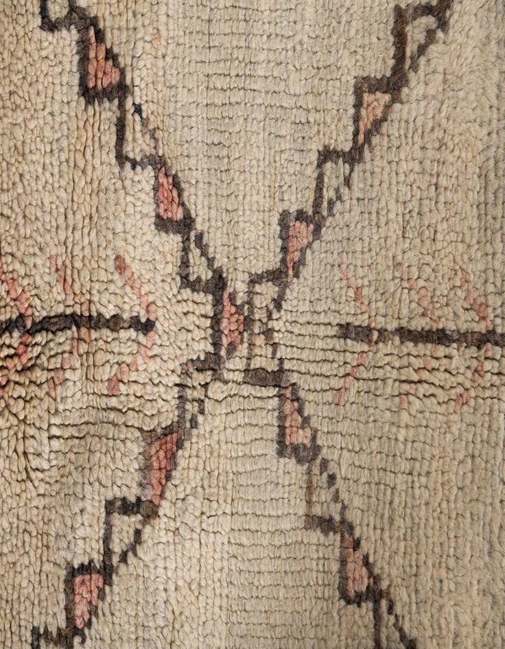 Detail image of  6' 8 x 9' 10  Hand Knotted Moroccan Wool Rug