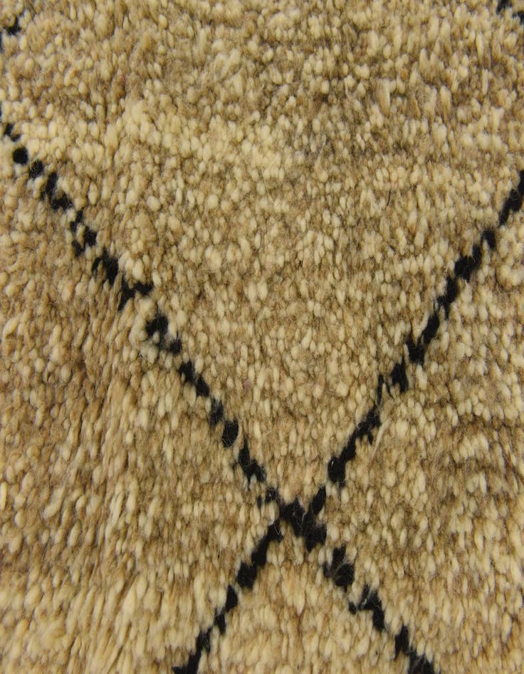 Detail image of  3' 10 x 5'  Hand Knotted Moroccan Wool Rug