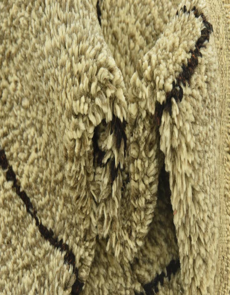 Detail image of  3' 6 x 4' 9  Hand Knotted Moroccan Wool Rug
