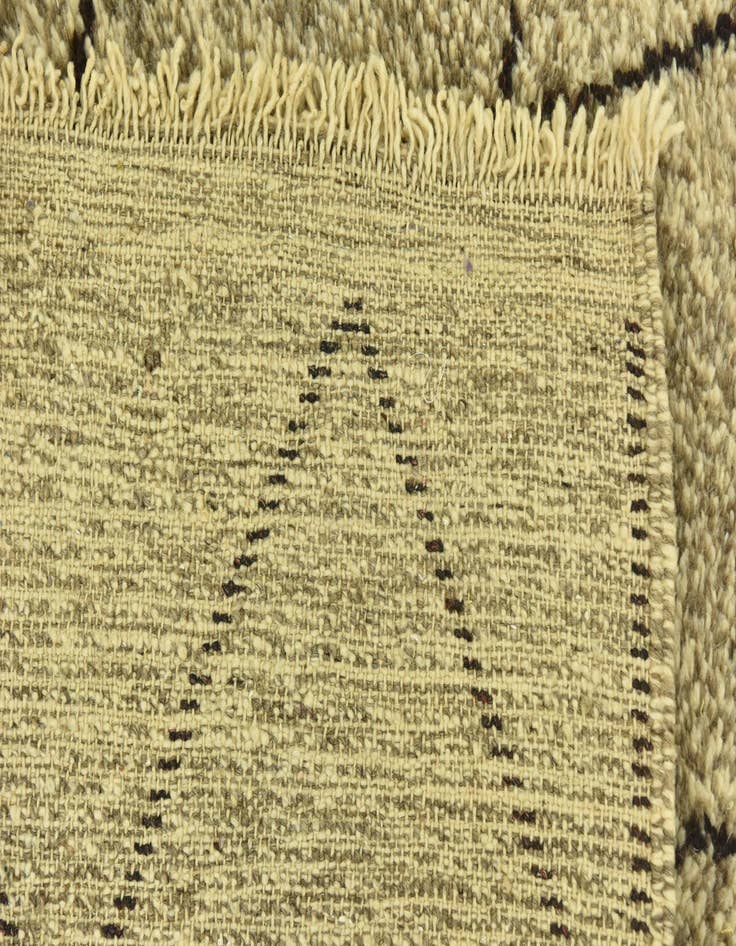 Detail image of  3' 6 x 4' 9  Hand Knotted Moroccan Wool Rug