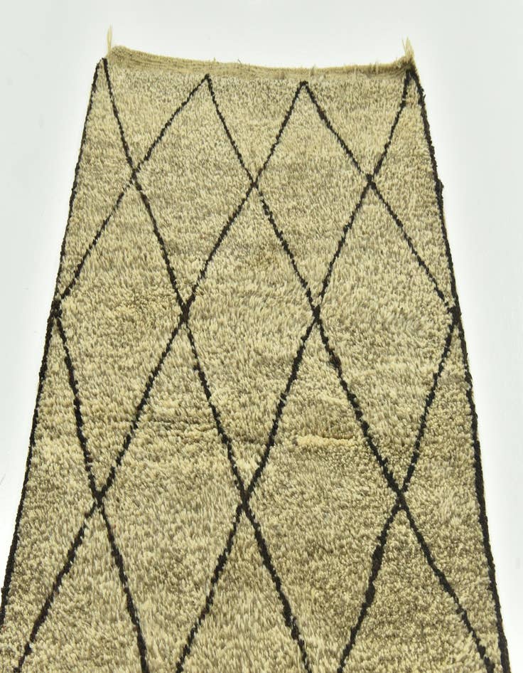 Detail image of  3' 6 x 4' 9  Hand Knotted Moroccan Wool Rug