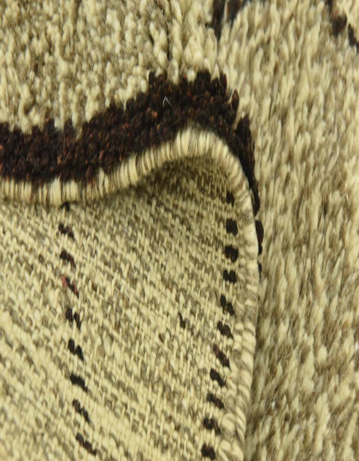 Detail image of  3' 6 x 4' 9  Hand Knotted Moroccan Wool Rug