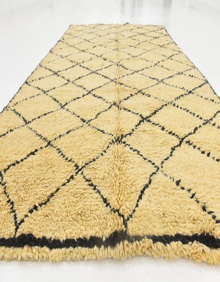 Detail image of  6' 5 x 9' 10  Hand Knotted Moroccan Wool Rug