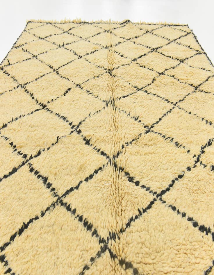 Detail image of  6' 5 x 9' 10  Hand Knotted Moroccan Wool Rug