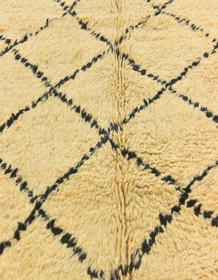 Detail image of  6' 5 x 9' 10  Hand Knotted Moroccan Wool Rug