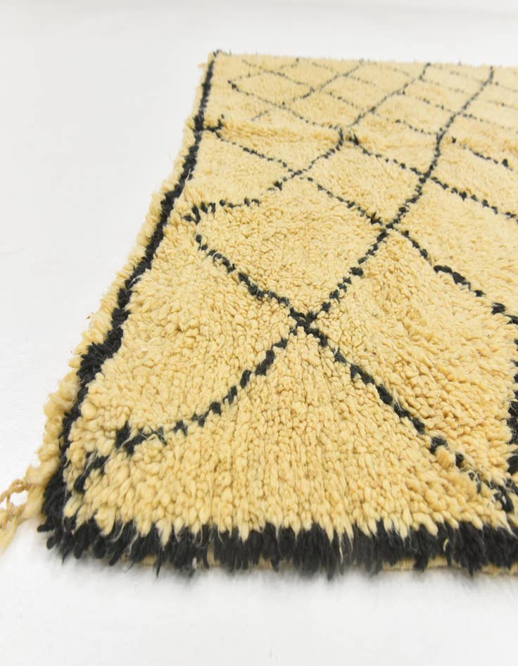 Detail image of  6' 5 x 9' 10  Hand Knotted Moroccan Wool Rug