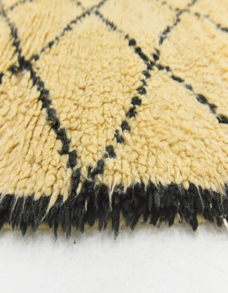 Detail image of  6' 5 x 9' 10  Hand Knotted Moroccan Wool Rug