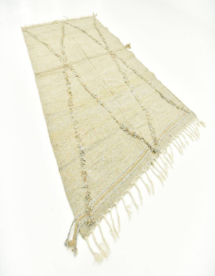 Detail image of  5' 1 x 8' 10  Hand Knotted Moroccan Wool Rug