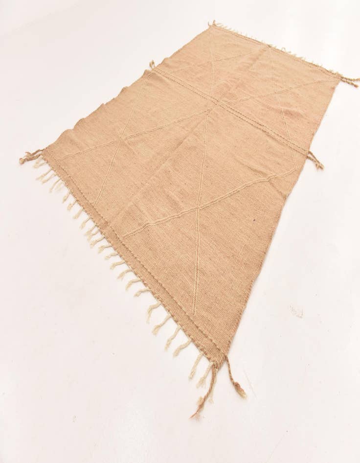 Detail image of  6' 8 x 10' 5  Hand Knotted Moroccan Wool Rug