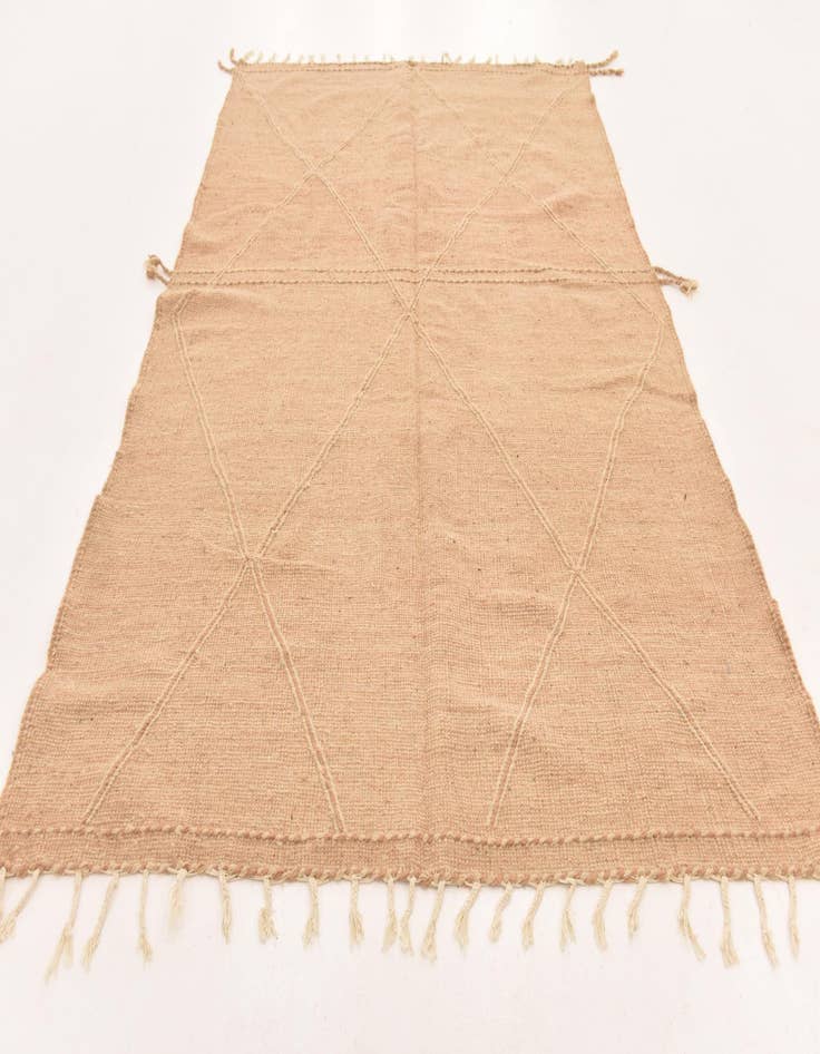 Detail image of  6' 8 x 10' 5  Hand Knotted Moroccan Wool Rug