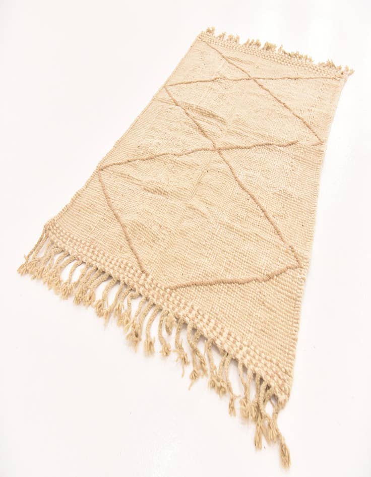 Detail image of  3' 8 x 5' 6  Hand Knotted Moroccan Wool Rug