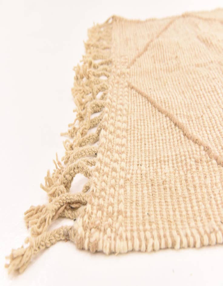 Detail image of  3' 8 x 5' 6  Hand Knotted Moroccan Wool Rug