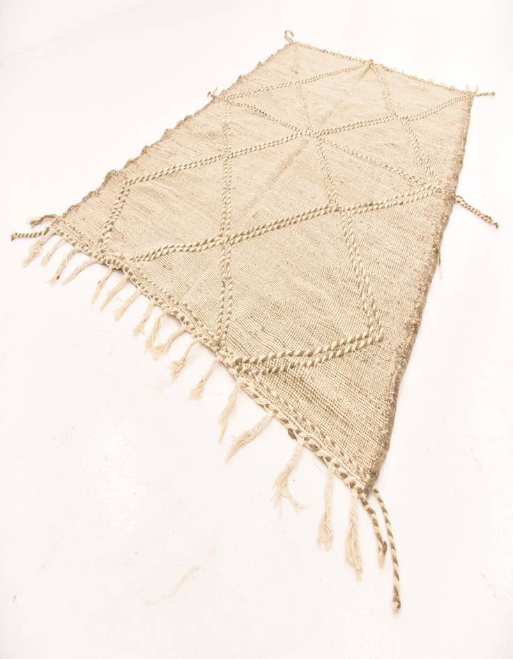 Detail image of  6' 3 x 9' 4  Hand Knotted Moroccan Wool Rug