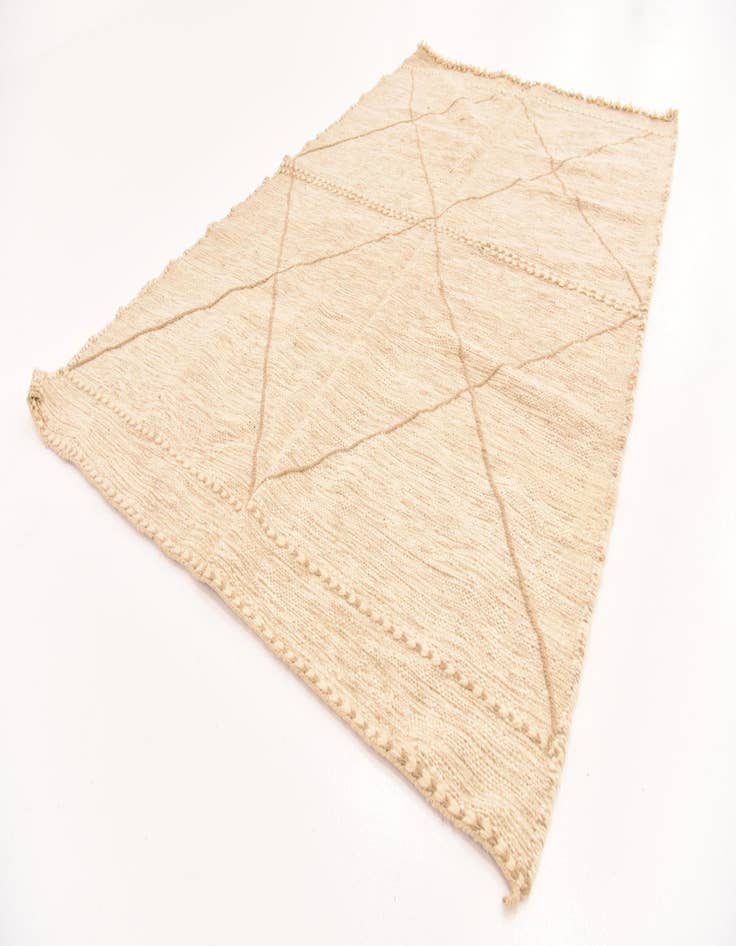 Detail image of  5' 3 x 8' 6  Hand Knotted Moroccan Wool Rug