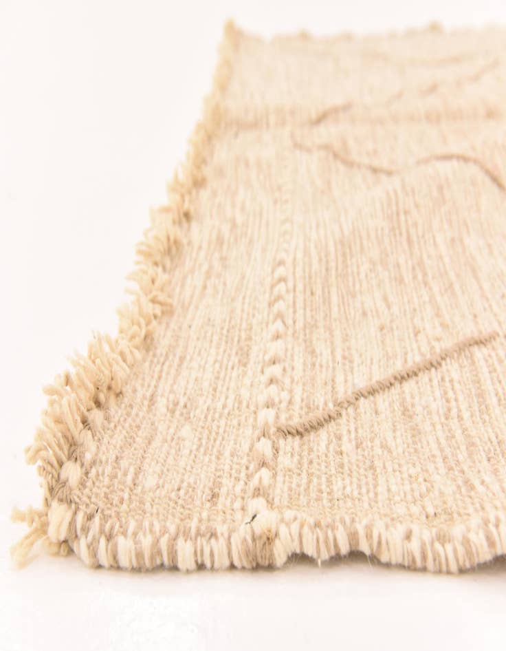 Detail image of  5' 3 x 8' 6  Hand Knotted Moroccan Wool Rug