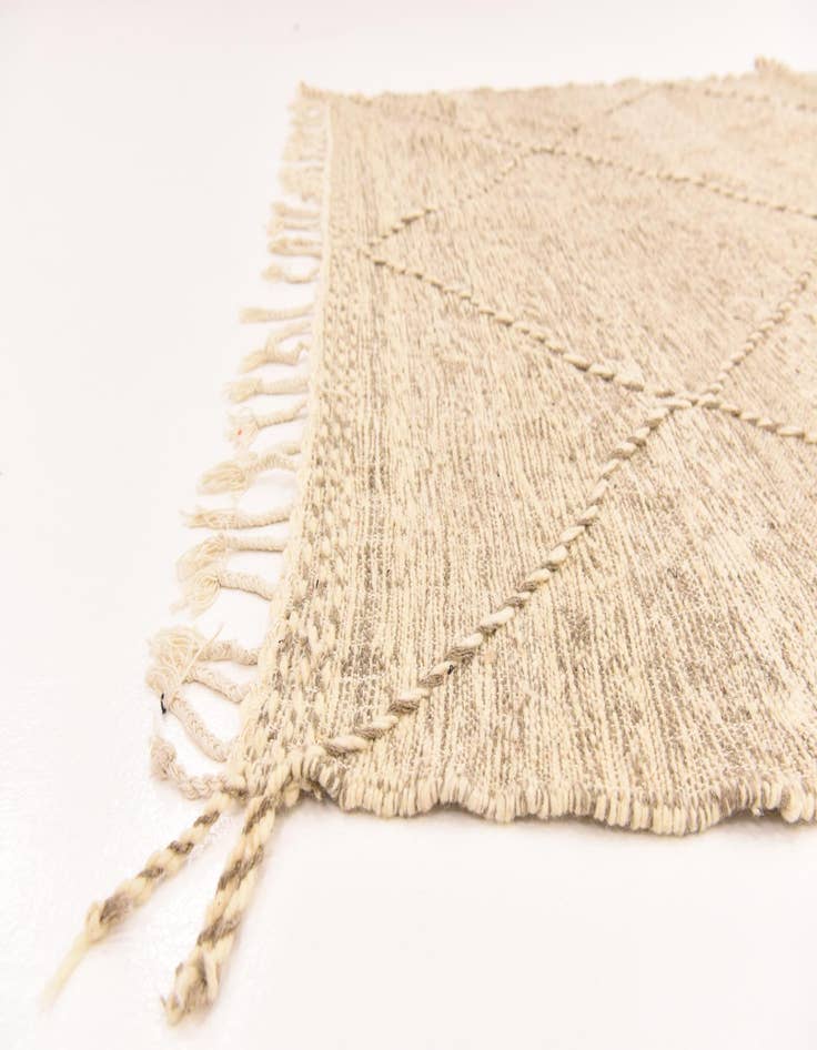 Detail image of 6' 6 x 9' 9 Hand Knotted Moroccan Wool Rug