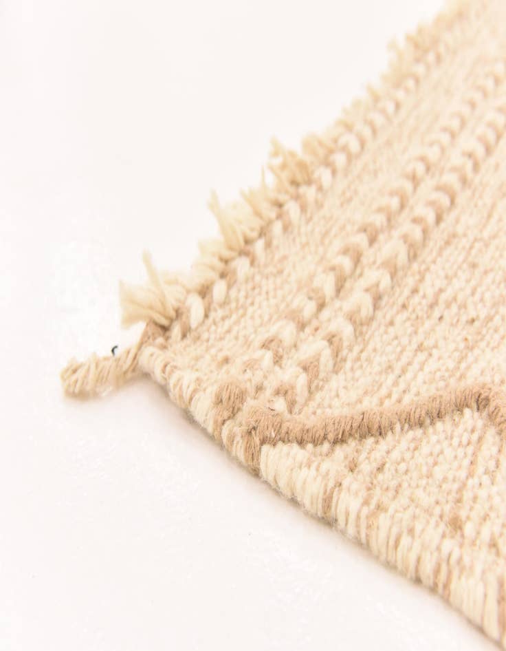 Detail image of  6' 8 x 9' 7  Hand Knotted Moroccan Wool Rug