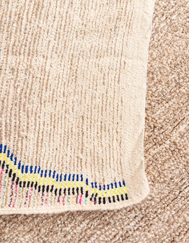 Detail image of  5' 7 x 8' 5  Hand Knotted Moroccan Wool Rug