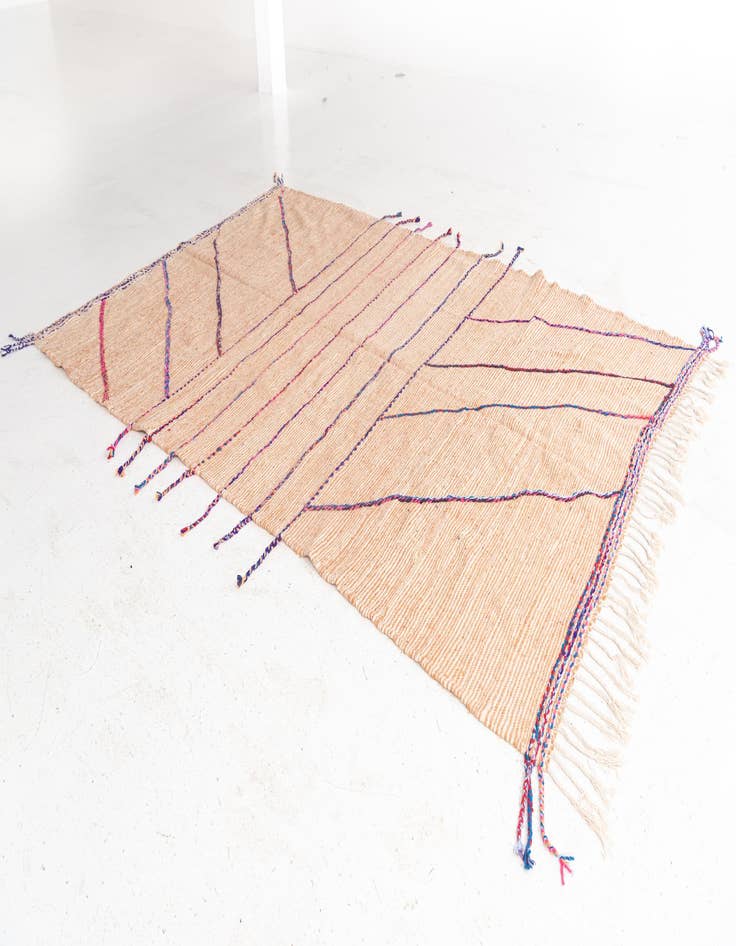 Detail image of  6' 3 x 9' 6  Hand Knotted Moroccan Wool Rug