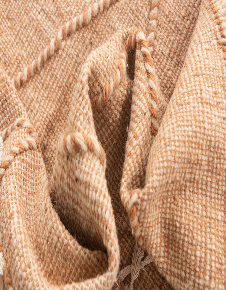 Detail image of  6' 5 x 10'  Hand Knotted Moroccan Wool Rug