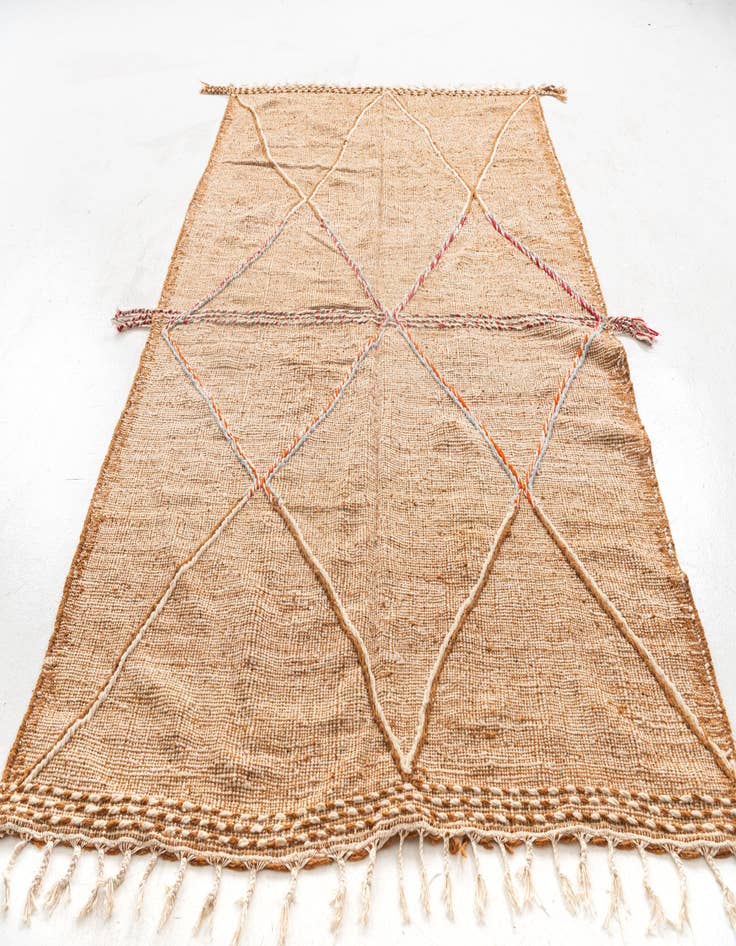 Detail image of  6' 5 x 9' 9  Hand Knotted Moroccan Wool Rug